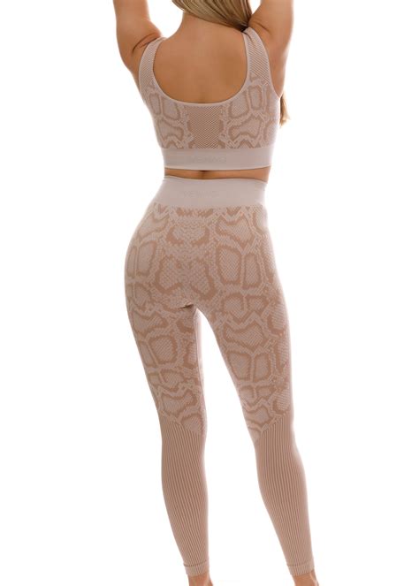 Python Print Seamless Nude Gym Set | Venaostore.com