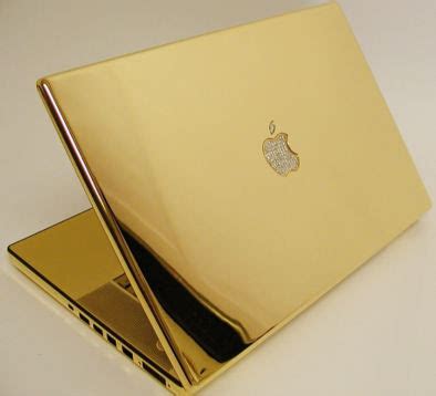 SWAGGMATIC BLOG: golden macbookpro most expensive apple computer. golden baby