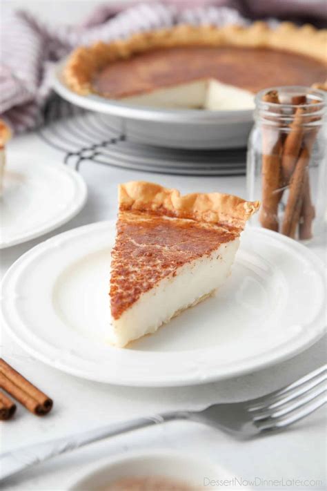 Sugar Cream Pie Recipe | Dessert Now Dinner Later
