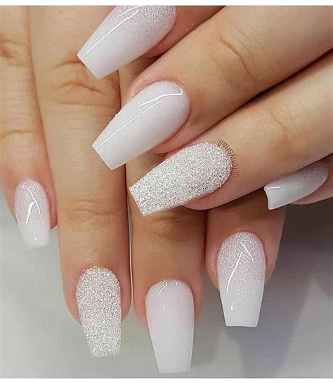 Ideia De Unha Branca - 76 melhores ideias de Unhas de gel branca para salvar hoje | unhas ...