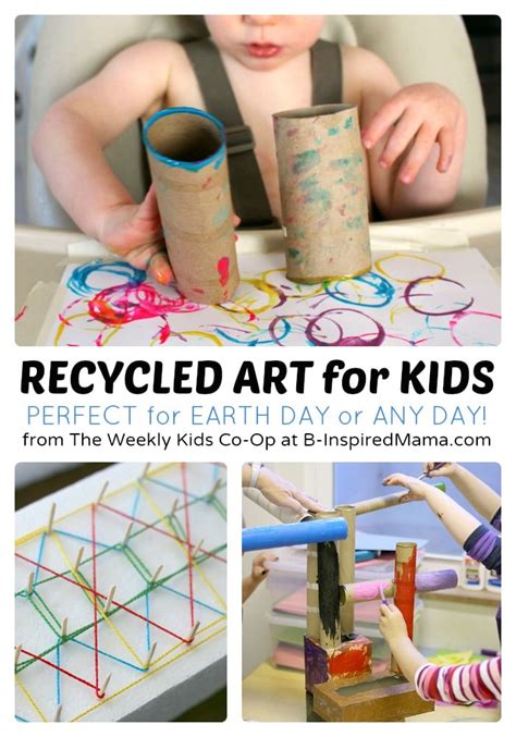 Recycled Art Projects for Kids from The Weekly Kids Co-Op