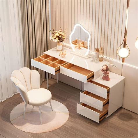 vandana interiors modern  wood vanity   drawers standard size