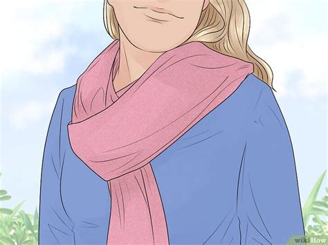 how to put scarf around neck