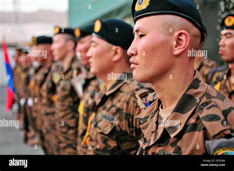 Mongolian Air Force airmen participate in Mongolian National Day July 8 ...