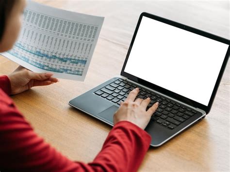 premium photo home work financial report digital mockup
