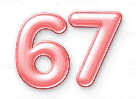 number balloon pink  png