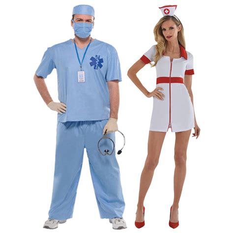 Doctor and Nurse Couple Costumes – Party Expert