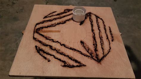 fractal burning wood designs - YouTube