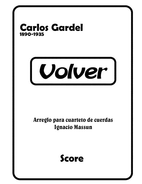 Volver (Gardel, Carlos) - IMSLP