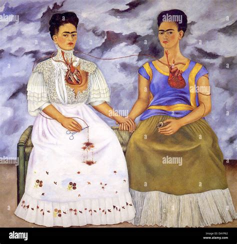 Frida Kahlo The Two Fridas 1939 Stock Photo - Alamy