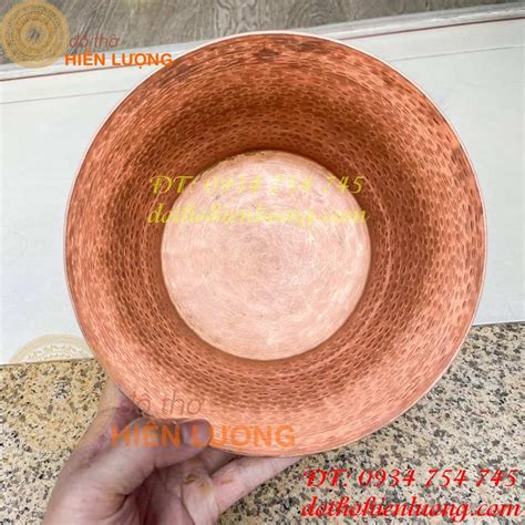 Chậu Tráng Chén Trà Đồng Đỏ - ĐỒ THỜ HIÊN LƯỢNG - 0934 754 745