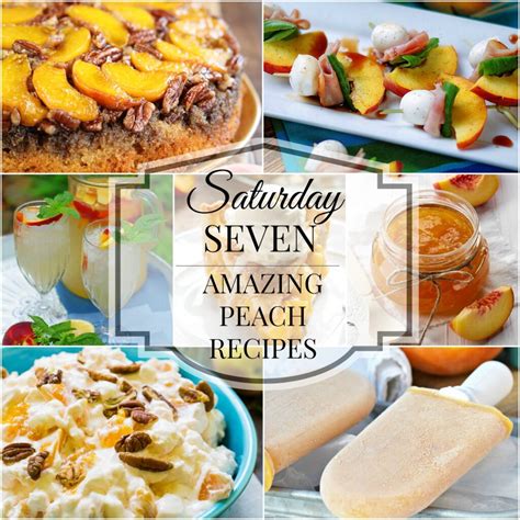 Saturday Seven- Amazing Peach Recipes - Southern Discourse