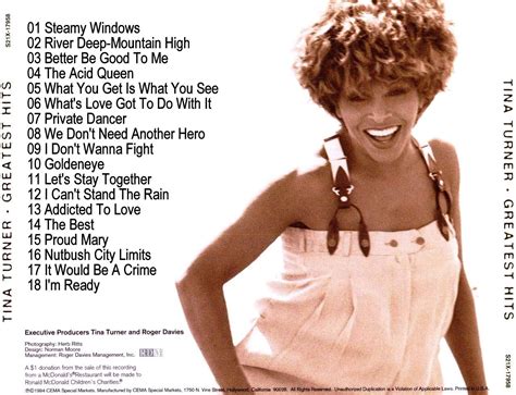 Super Capas: O Melhor Blog de Capas: Tina Turner - Greatest Hits