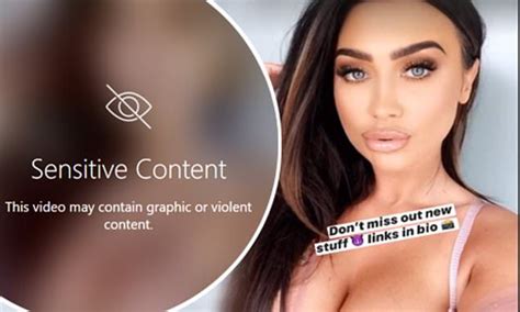 Lauren Goodger's latest snap comes with a warning from Instagram ...