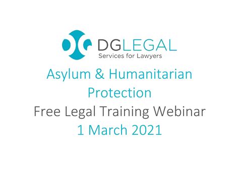 Free Legal Training Webinar | Asylum & Humanitarian Protection