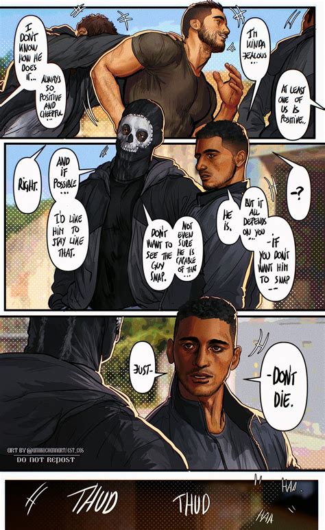 ghost, soap, and gaz (call of duty and 2 more) drawn by umikochannart