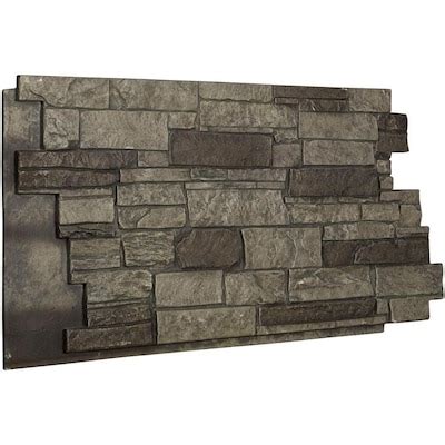 Ekena Millwork Faux Stone Siding 8.51-sq ft Slate Faux Stone Veneer at ...