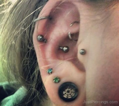 Ear Gauge And Other Piercing