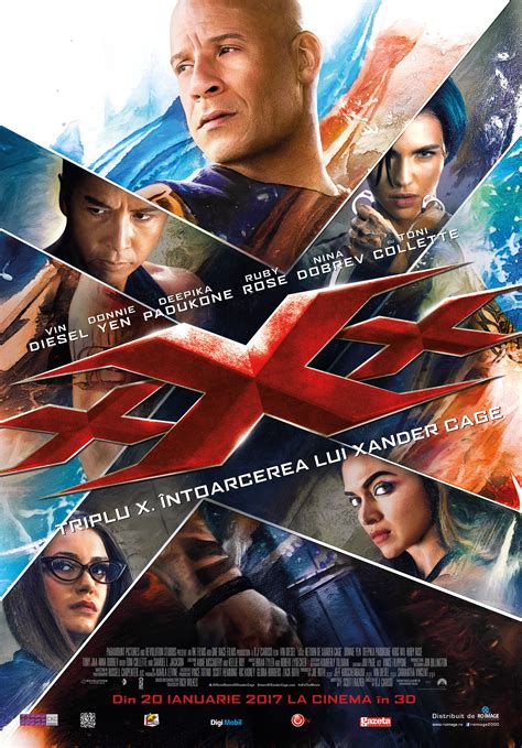 Poster xXx: Return of Xander Cage (2017) - Poster Triplu X: Întoarcerea