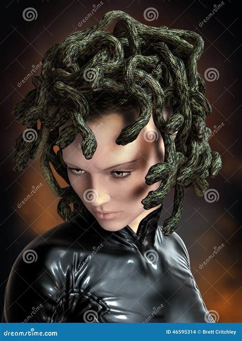 Medusa snakes mythology stock illustration. Illustration of ...