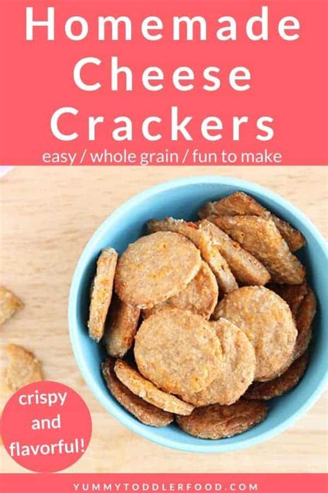 Easy Cheese Crackers Recipe (Whole Grain, Low Salt)