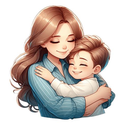 Mother And Son Hugging Transparent Free, Mother And Son, Mother And Son