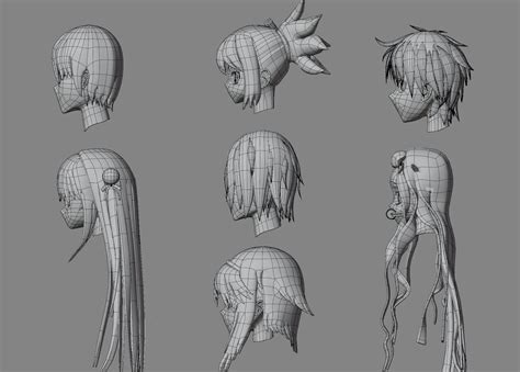 Anime Hair - 3D Model by RYANMAICOL