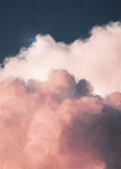 Cloud Painting Print, Cloud Print, Cloudscape Art Print, Large Wall Art ...