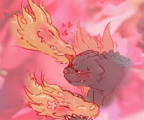 king Ghidorah x godzilla - the date | Godzilla comics, Godzilla ...