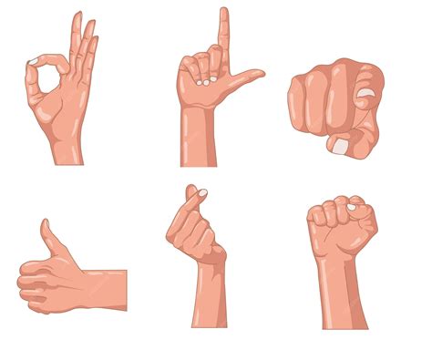 premium vector hand sign gesture