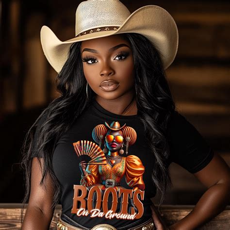 Black Cowgirl PNG: Afro Western Graphic Design (digital Download) - Etsy