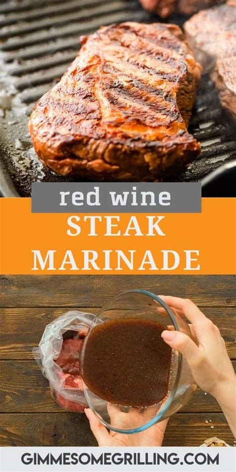 Red Wine Steak Marinade - Gimme Some Grilling