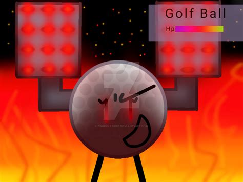 Golf Ball from the bubble trouble au for bfb by Eggrollsbfb on DeviantArt