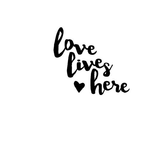 "Love Lives Here" Wall Quote Decal by Wallums