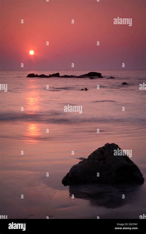 Sunset at Ngapali beach Myanmar (Burma Stock Photo - Alamy