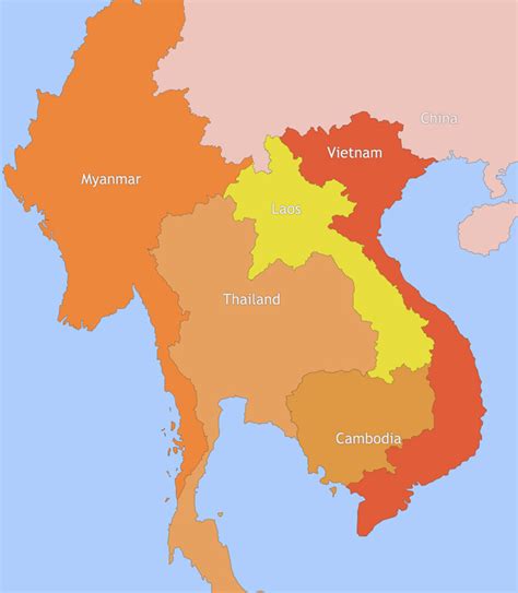 cambodia sea map