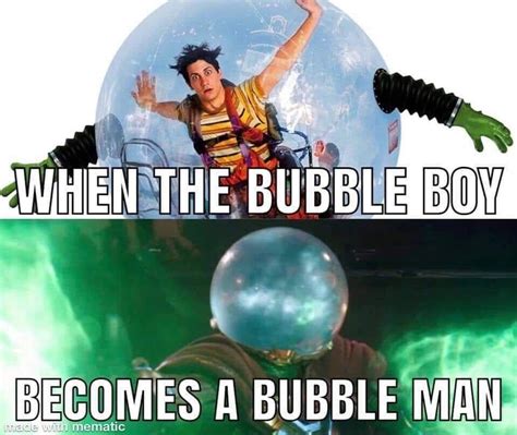 Bubble boy becomes bubble man - stolen from FB so I dunno, it's probably a month or so old on ...