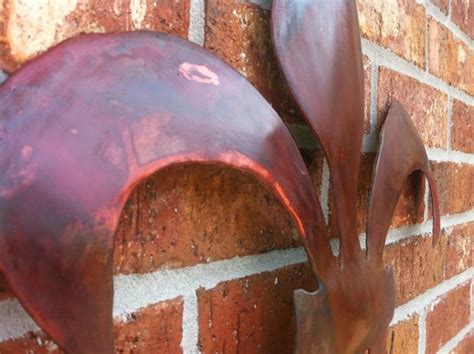 fleur de lis metal wall art handmade decor