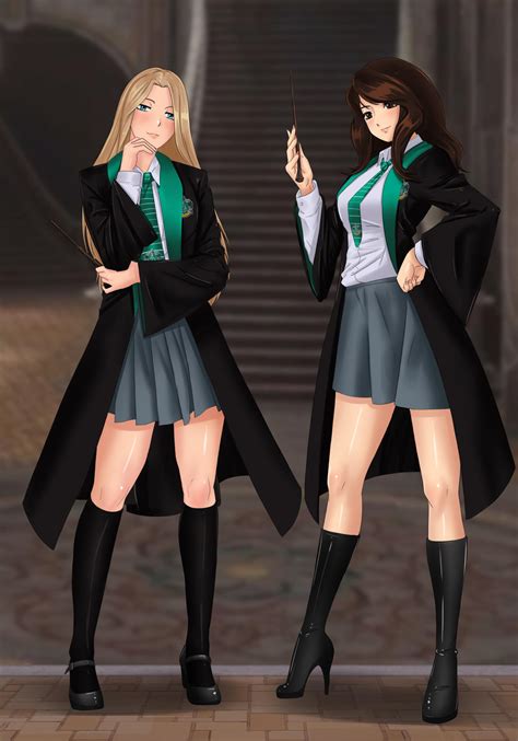 Commission: Daphne Greengrass x Tracey Davis by Amenoosa on DeviantArt