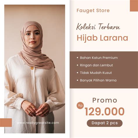 gratis desain contoh hijab canva