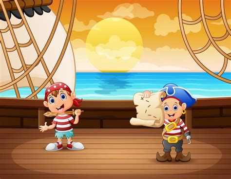 Piratas Desenho Infantil - Desenho Animado De Crianca Pirata