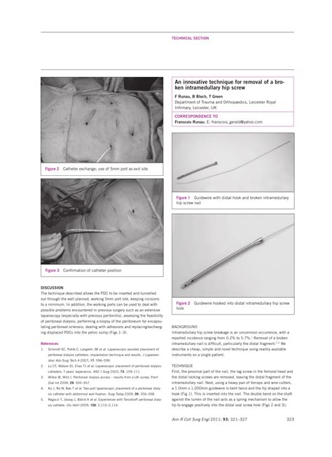 (PDF) An innovative technique for removal of a broken intramedullary ...