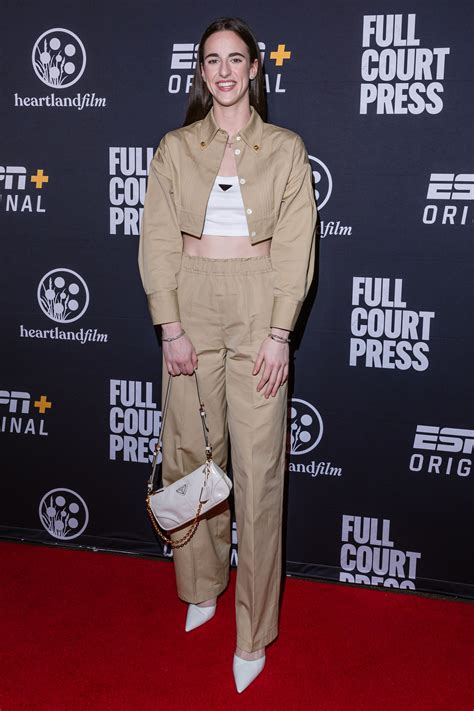 Caitlin Clark Continues Her Prada Era at 'Full Court Press' Premiere