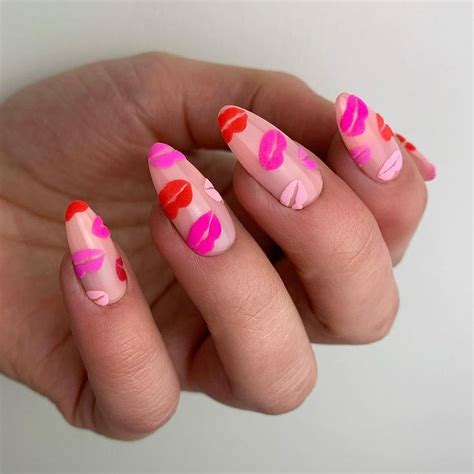 Red And Pink Lip Nail Art Pictures, Photos, and Images for Facebook ...