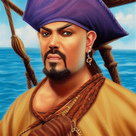 Oil Painting Style Sinbad Pirate Highly Detailed 4K Realistic ...