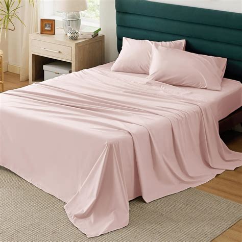 amazoncom bedsure  cotton percale sheets queen size queen sheet