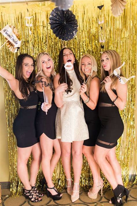 Last Fling Before The Ring: Black & Gold Bachelorette Party