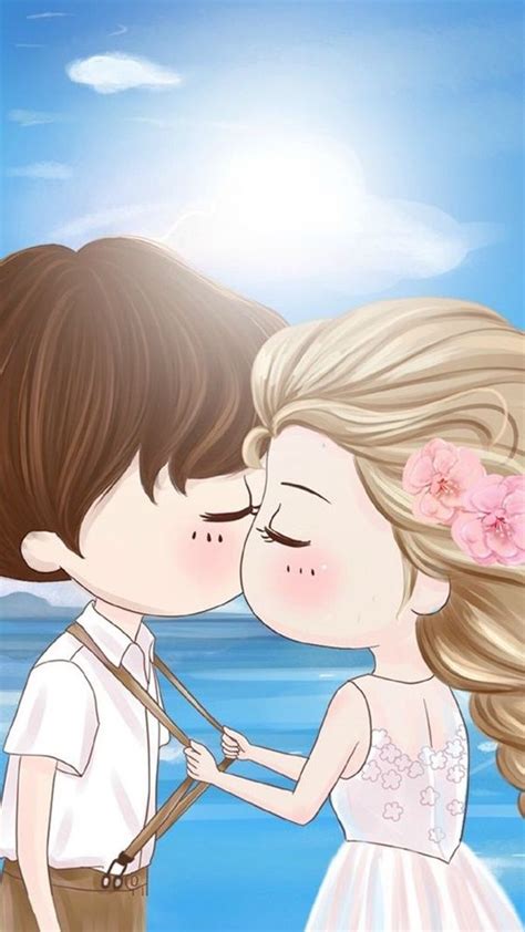 40 Cute Cartoon Couple Love Images HD | Amor romântico, Desenho do dia ...