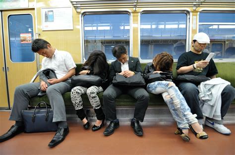 Why do Japanese people sleep on trains? | Train, People sleeping, How