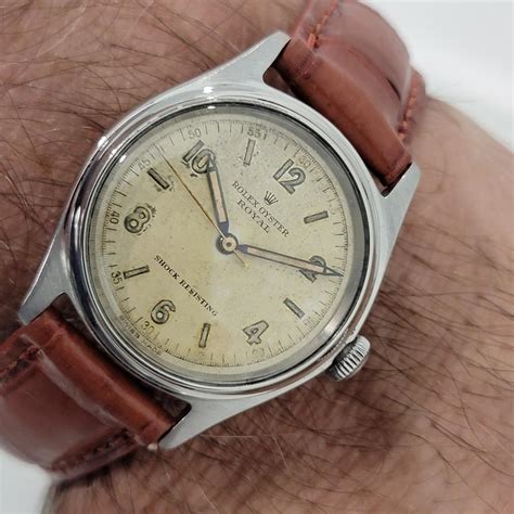 mens rolex oyster royal ref  manual wind  swiss vintage rat